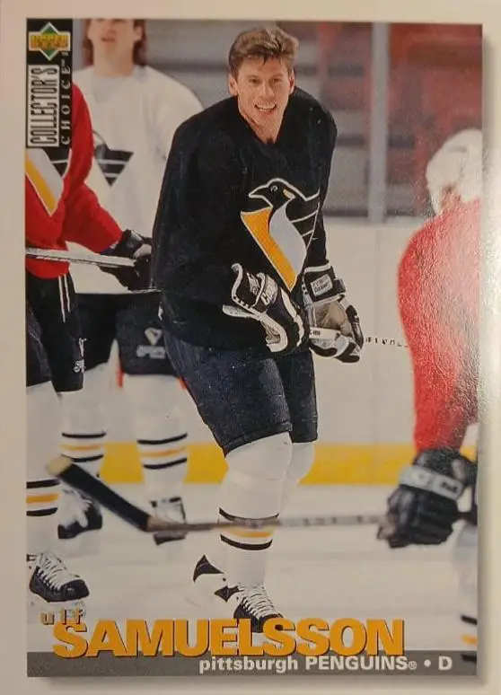 Карточка Ulf Samuelsson - Ульф Самуэльссон Pittsburgh Penguins-Питтсбург НХЛ/NHL
