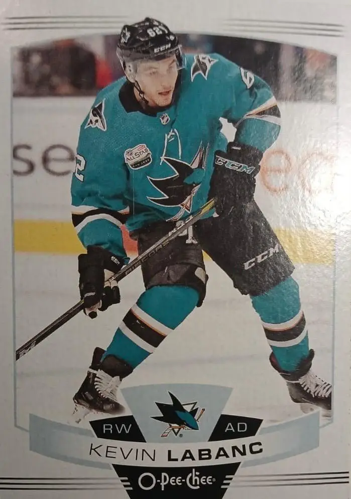 Хоккей. Карточка Kevin Labanc - Кевин Лабанк San Jose Sharks-Сан-Хосе НХЛ/NHL