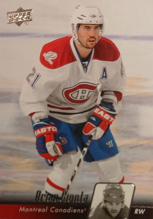 Хоккей. Карточка Brian Gionta-Брайан Джионта Montreal Canadiens-Монреаль НХЛ/NHL