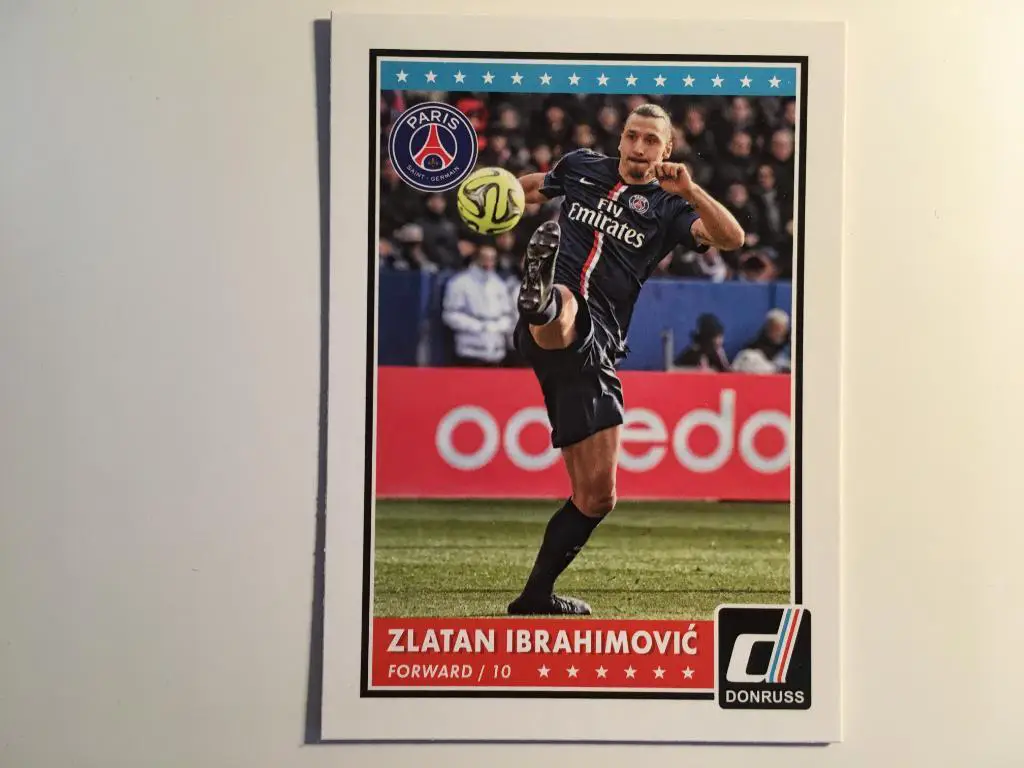 Футбол. Карточка Zlatan Ibrahimovic - Златан Ибрагимович ПСЖ Panini/Панини 2015