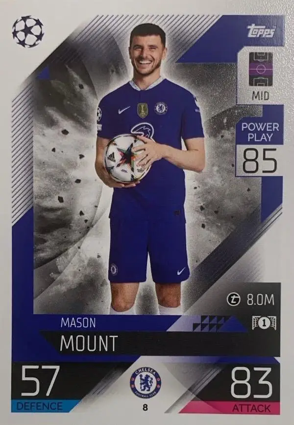 Футбол Карточка Мейсон Маунт Челси, Манчестер Юнайтед Лига Чемпионов 2022/23