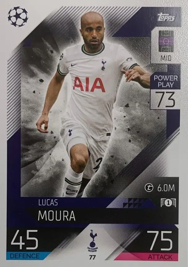 Карточка Lucas Moura/Лукас Моура Тоттенхэм Хотспур, ПСЖ Лига Чемпионов 2022/23