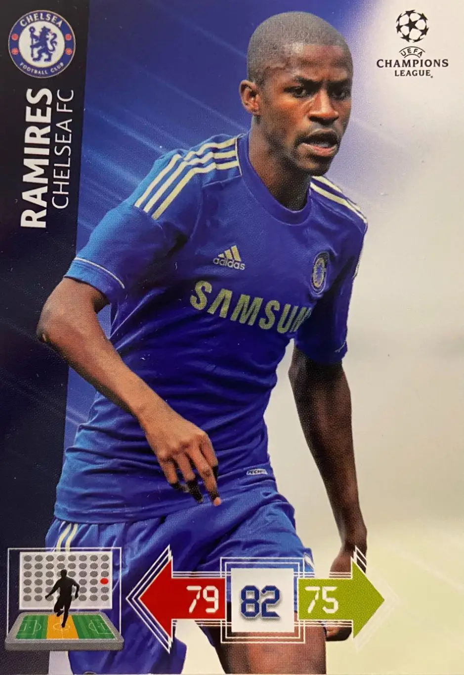 Футбол. Карточка Ramires/Рамирес Челси Лига Чемпионов 2012-13 Panini