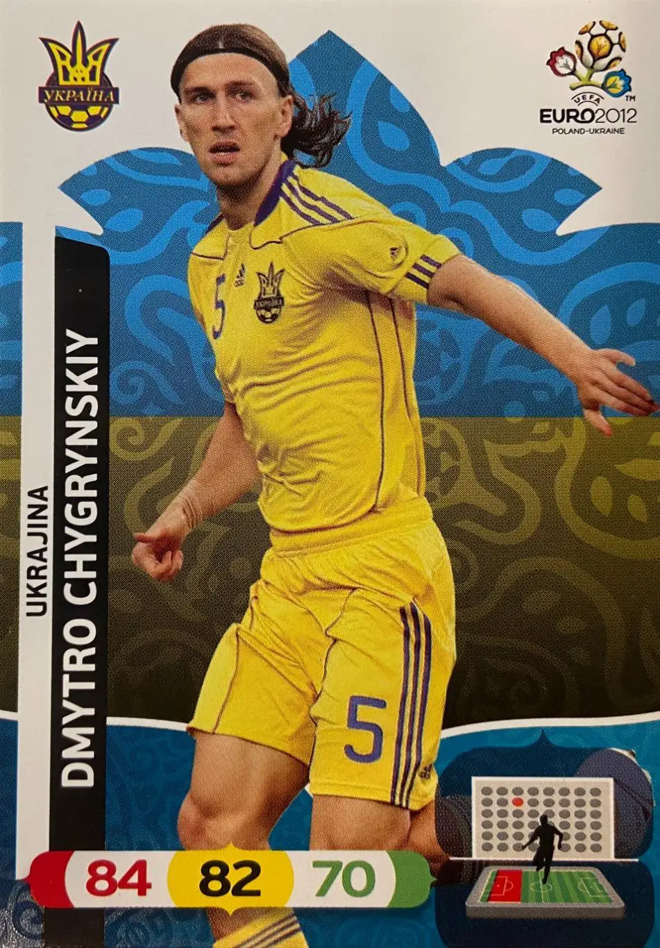 Футбол. Карточка Дмитрий Чигринский Украина, Шахтер Донецк Euro/Евро 2012