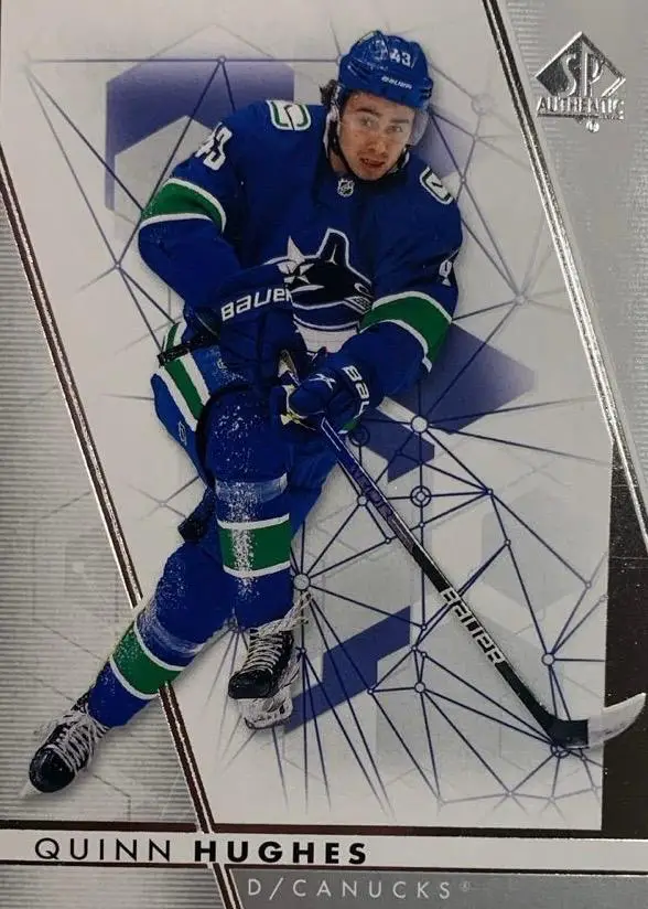 Хоккей. Карточка Quinn Hughes - Куинн Хьюз Vancouver Canucks - Ванкувер НХЛ/NHL