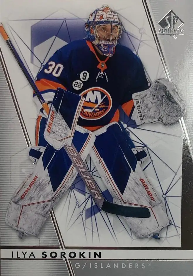 Карточка Илья Сорокин New York Islanders, ЦСКА/Металлург Новокузнецк НХЛ/NHL/КХЛ