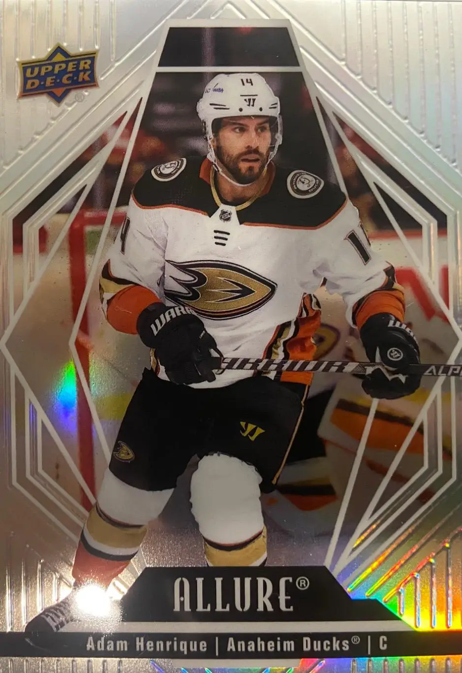 Хоккей Карточка Adam Henrique-Адам Хенрик Anaheim Ducks - Анахайм Дакс НХЛ/NHL