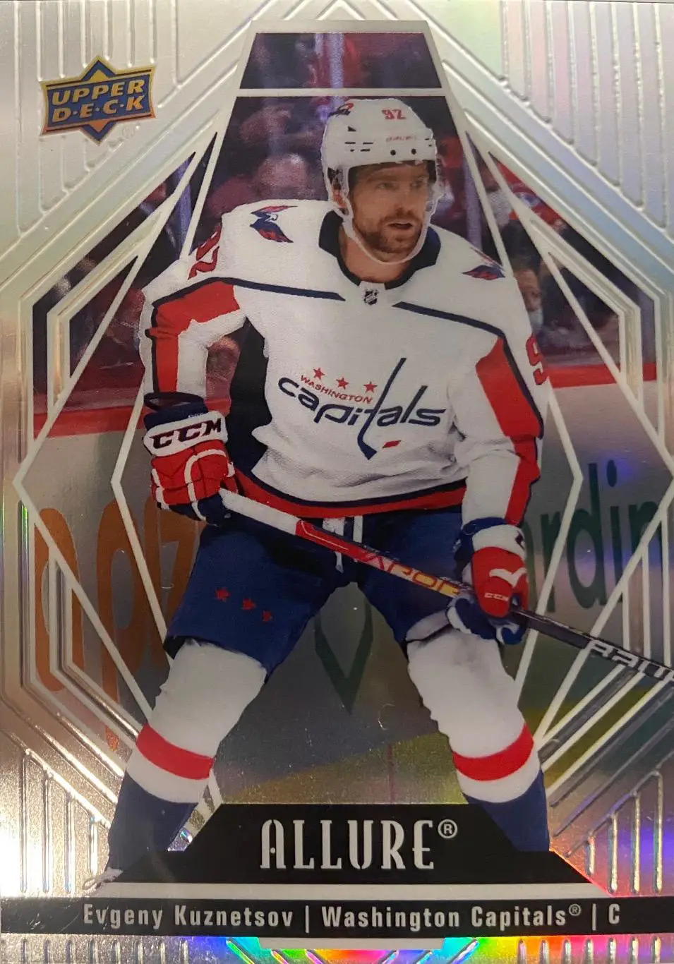 Карточка Евгений Кузнецов Washington Capitals/Вашингтон, Трактор/СКА НХЛ/NHL/КХЛ