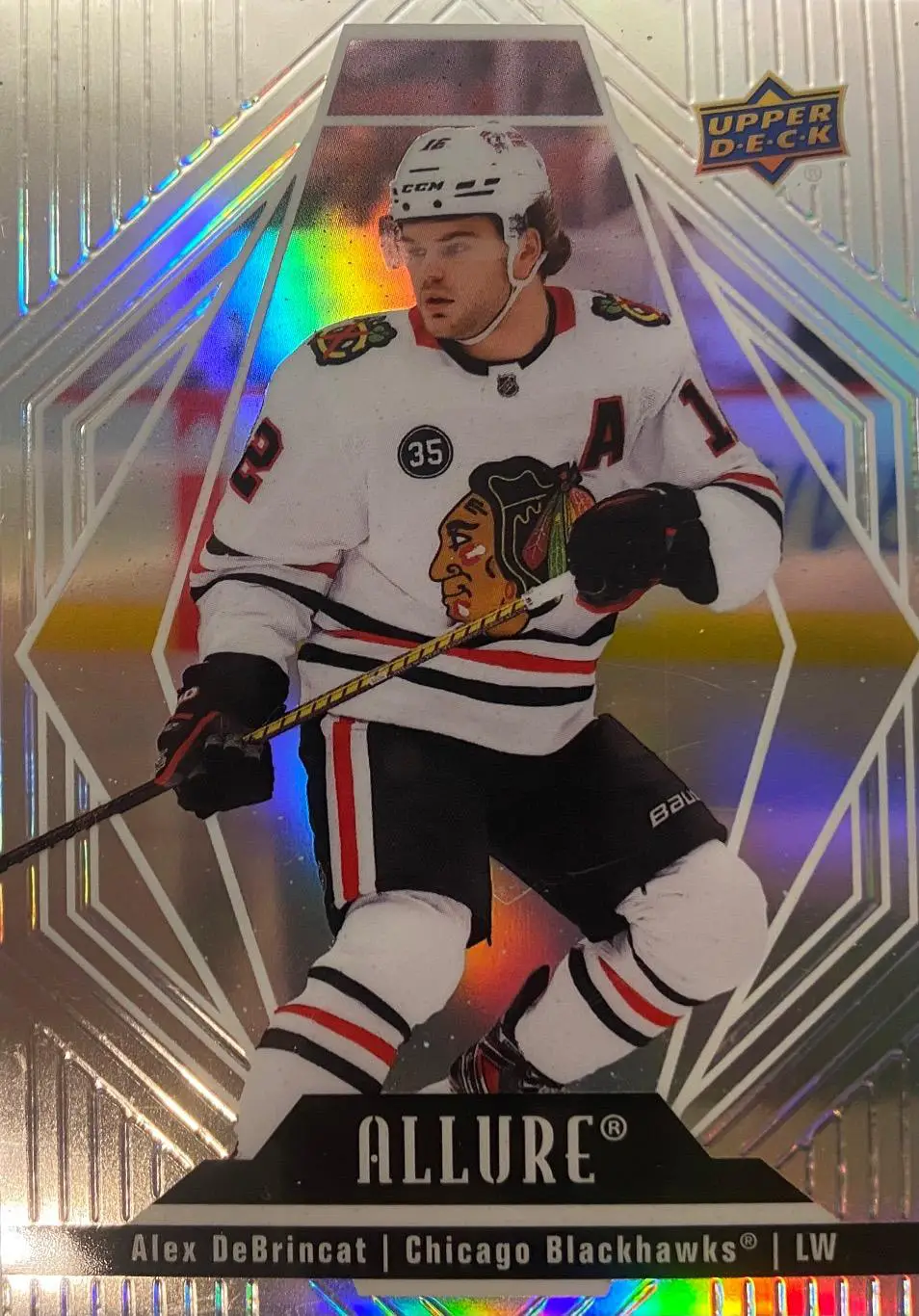 Хоккей Карточка Alex DeBrincat-Алекс Дебринкэт Chicago Blackhawks-Чикаго NHL НХЛ