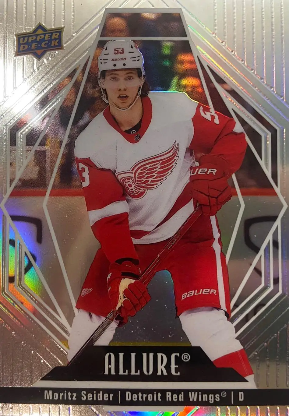 Хоккей. Карточка Moritz Seider - Мориц Зайдер Detroit Red Wings-Детройт НХЛ/NHL