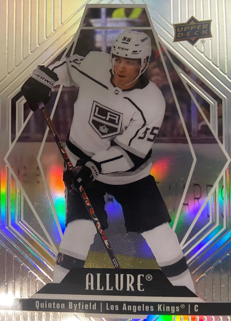 Карточка Quinton Byfield-Куинтон Байфилд Los Angeles Kings-Лос-Анджелес НХЛ/NHL