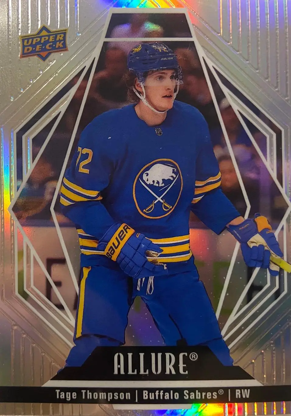 Карточка Tage Thompson - Тейдж Томпсон Buffalo Sabres - Баффало Сейбрз НХЛ/NHL