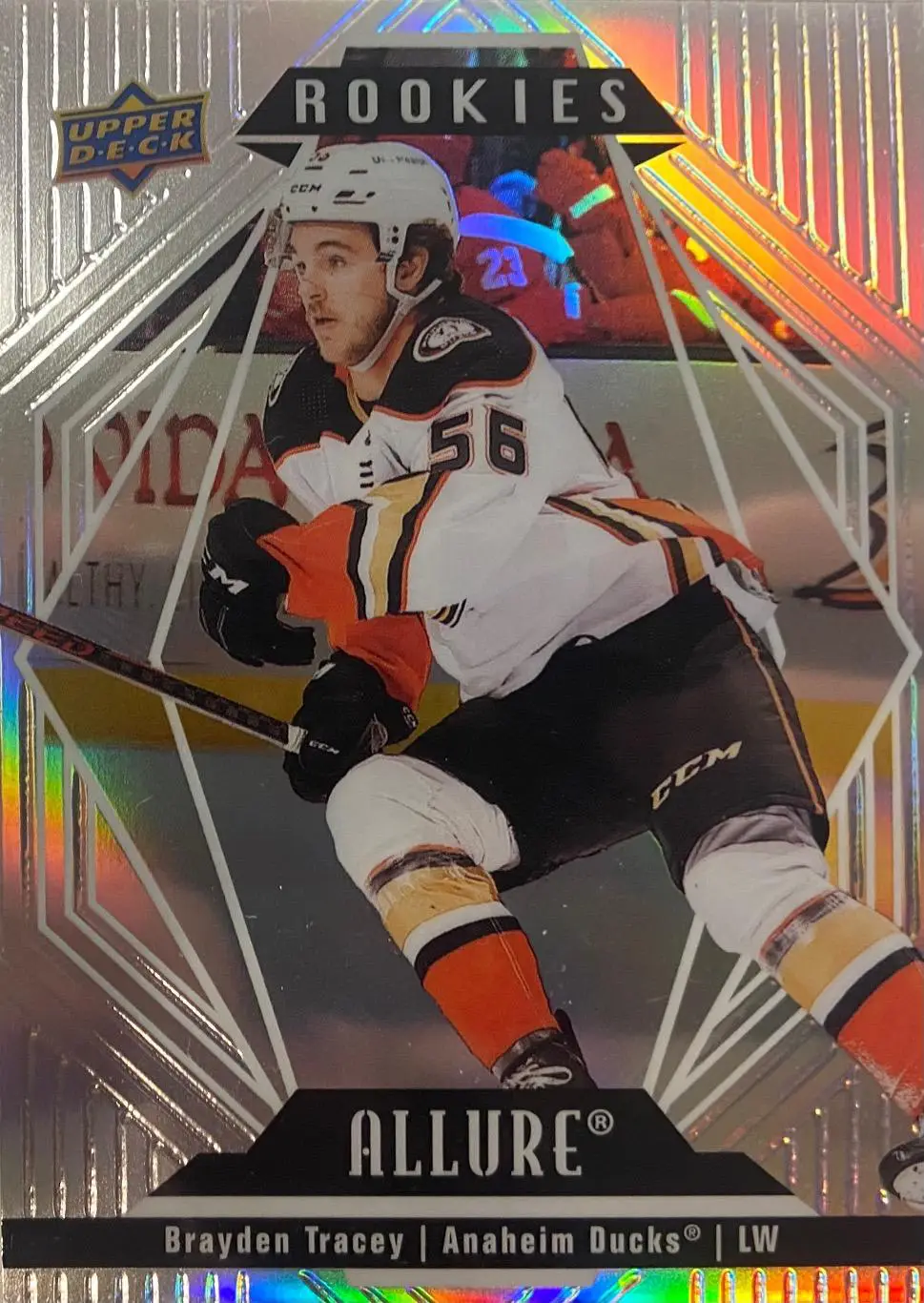 Хоккей Карточка Brayden Tracey-Брэйден Трейси Anaheim Ducks-Анахайм Дакс НХЛ/NHL