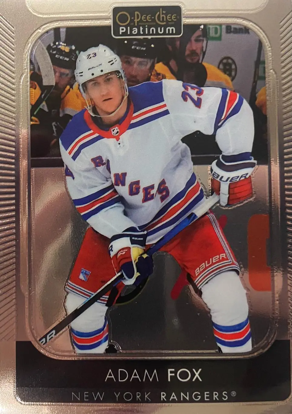 Хоккей Карточка Adam Fox - Адам Фокс New York Rangers/Нью Йорк Рейнджерс НХЛ NHL