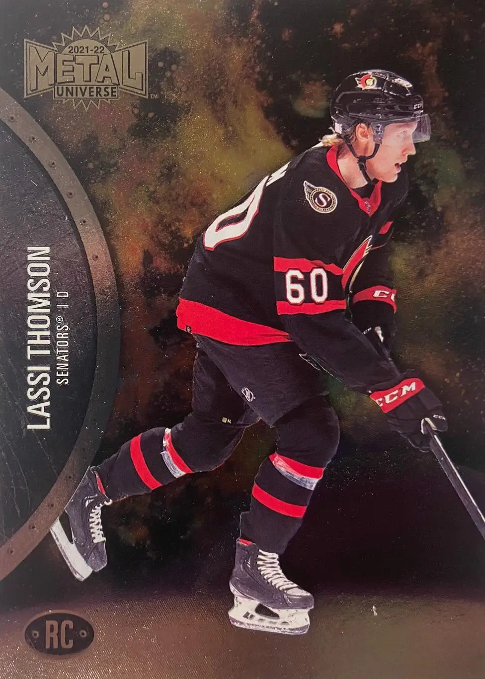 Хоккей. Карточка Lassi Thomson - Ласси Томсон Ottawa Senators - Оттава НХЛ/NHL