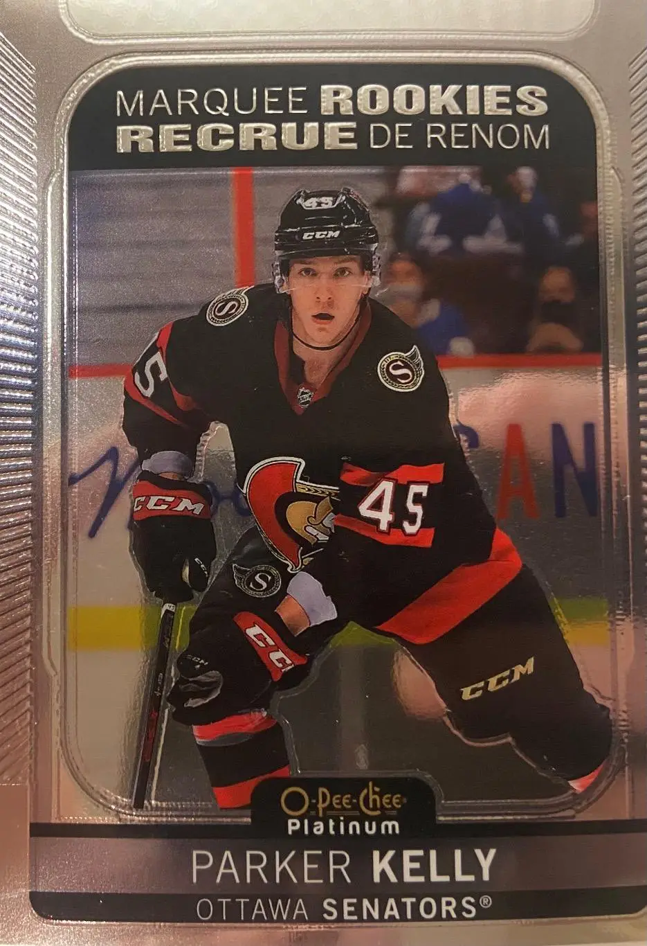 Хоккей. Карточка Parker Kelly - Паркер Келли Ottawa Senators - Оттава НХЛ/NHL