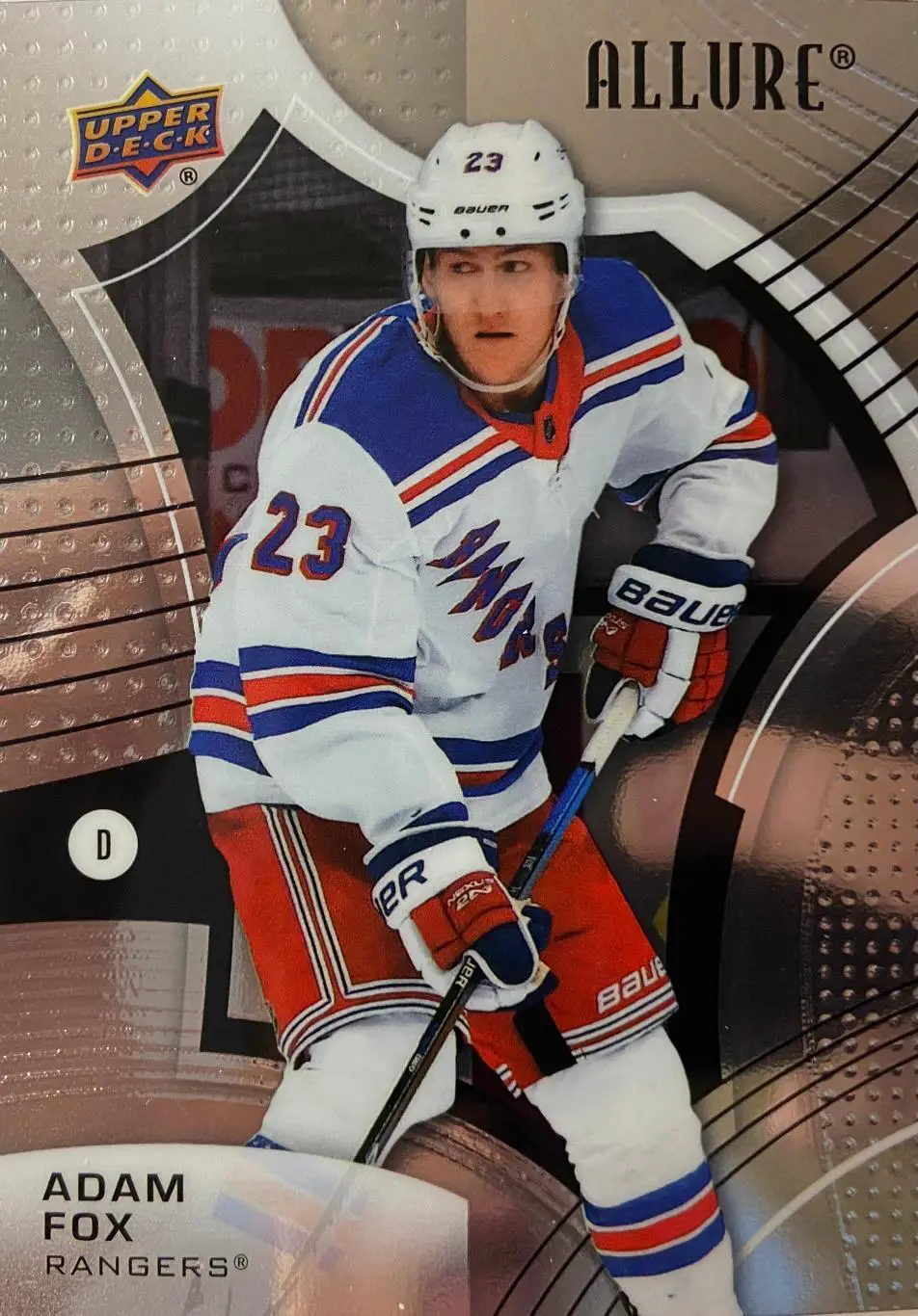 Хоккей Карточка Adam Fox - Адам Фокс New York Rangers-Нью Йорк Рейнджерс НХЛ/NHL