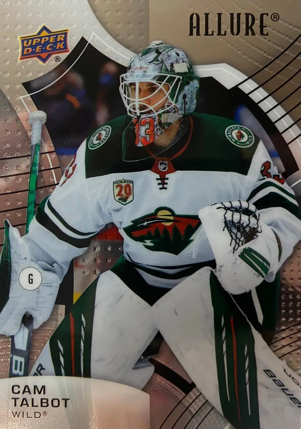 Хоккей. Карточка Cam Talbot - Кэм Тальбо Minnesota Wild -Миннесота Уайлд НХЛ/NHL