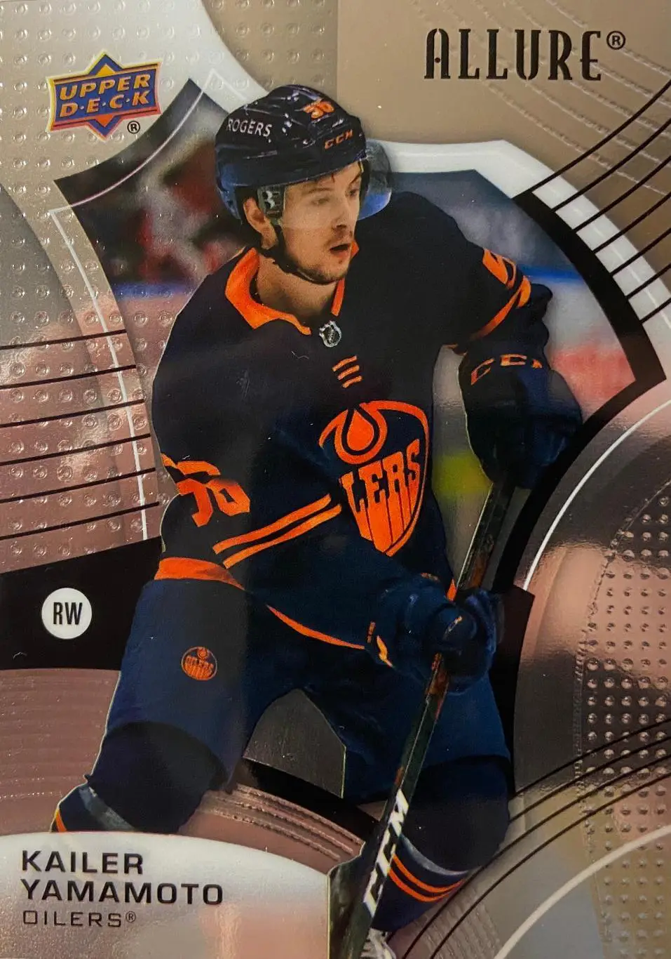 Хоккей. Карточка Kailer Yamamoto-Кайлер Ямамото Edmonton Oilers-Эдмонтон НХЛ/NHL