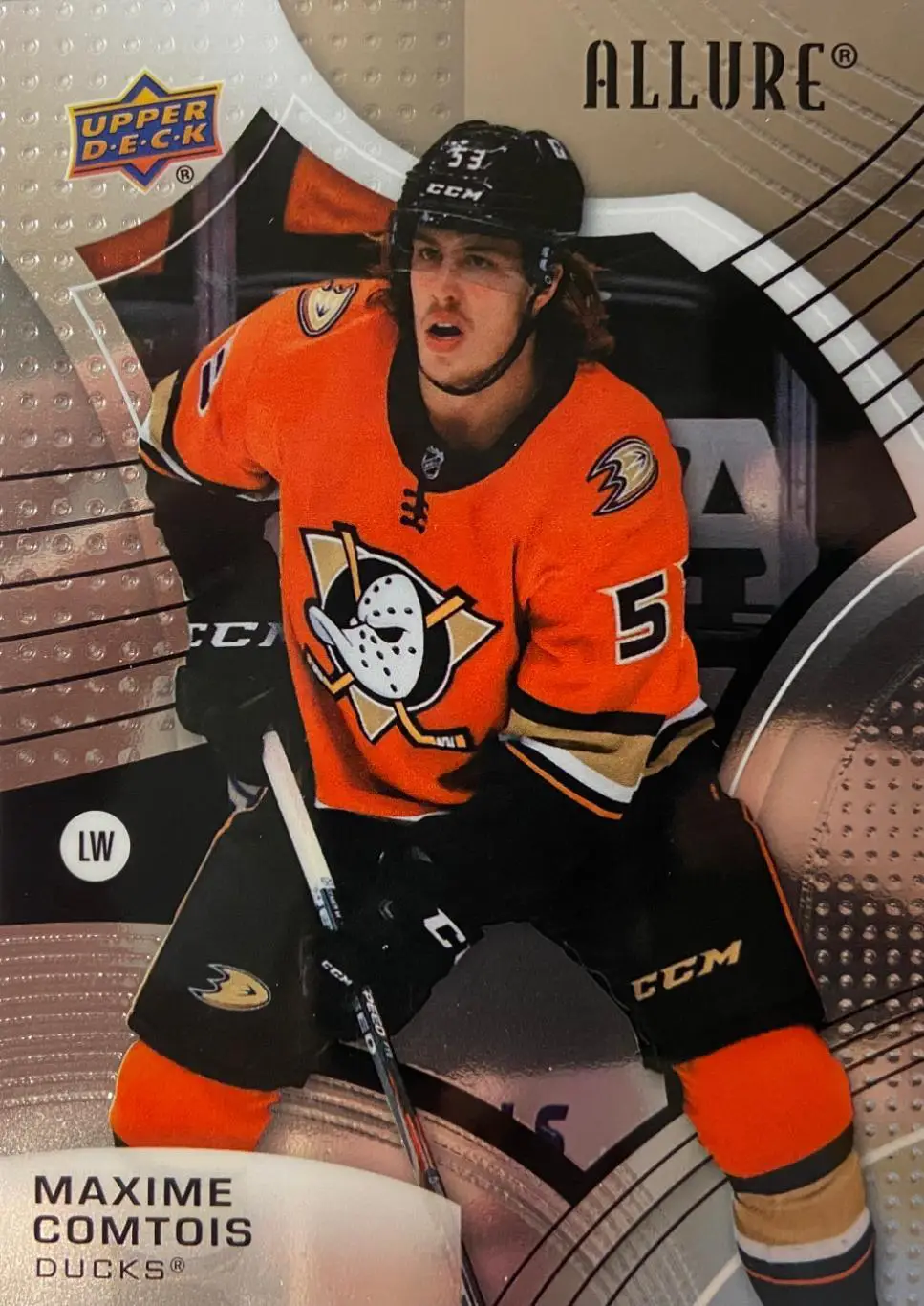 Хоккей. Карточка Максим Комтуа Anaheim Ducks/Анахайм Дакс, Динамо Москва НХЛ/КХЛ