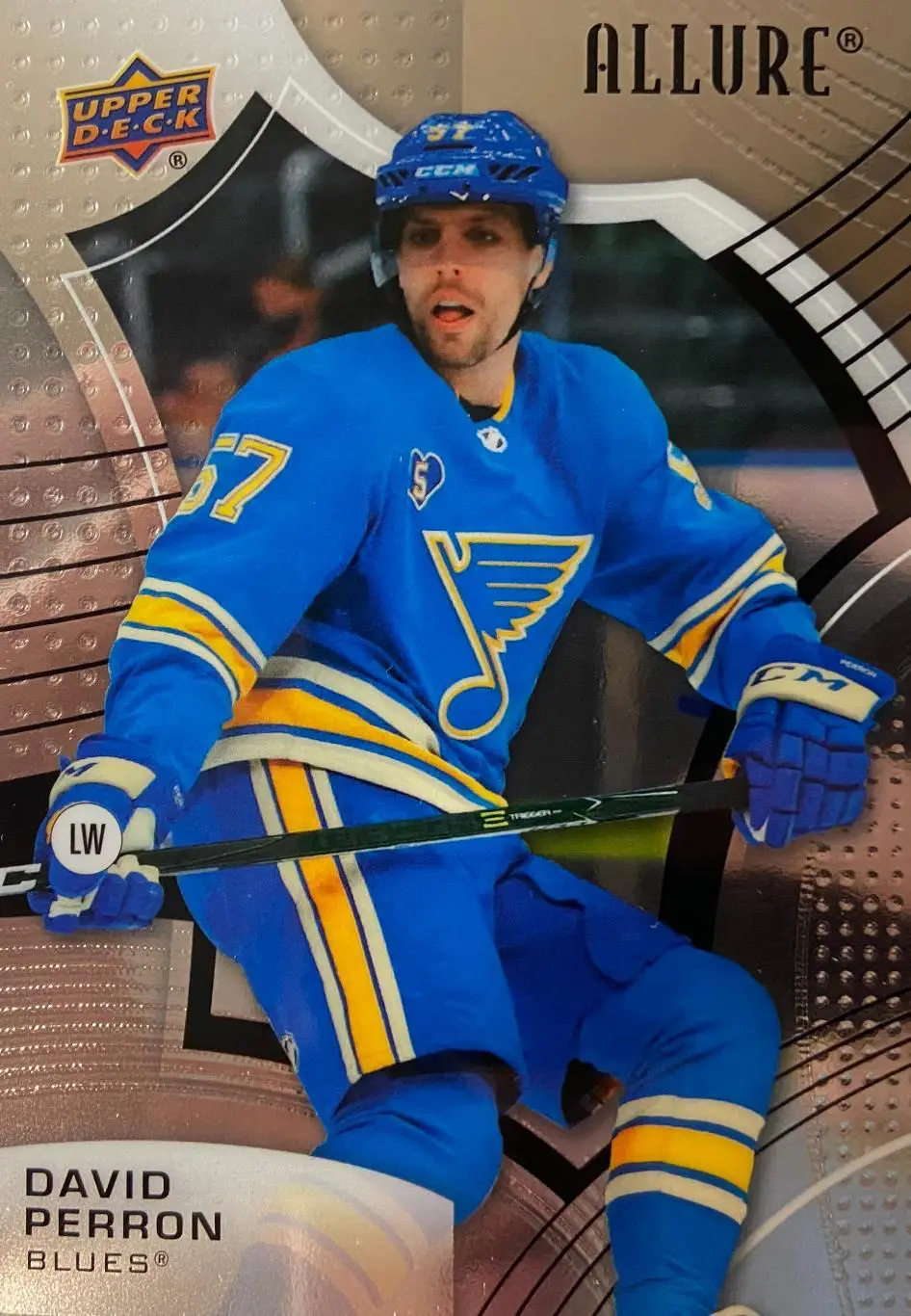 Хоккей Карточка David Perron-Давид Перрон St. Louis Blues-Сент-Луис Блюз NHL/НХЛ