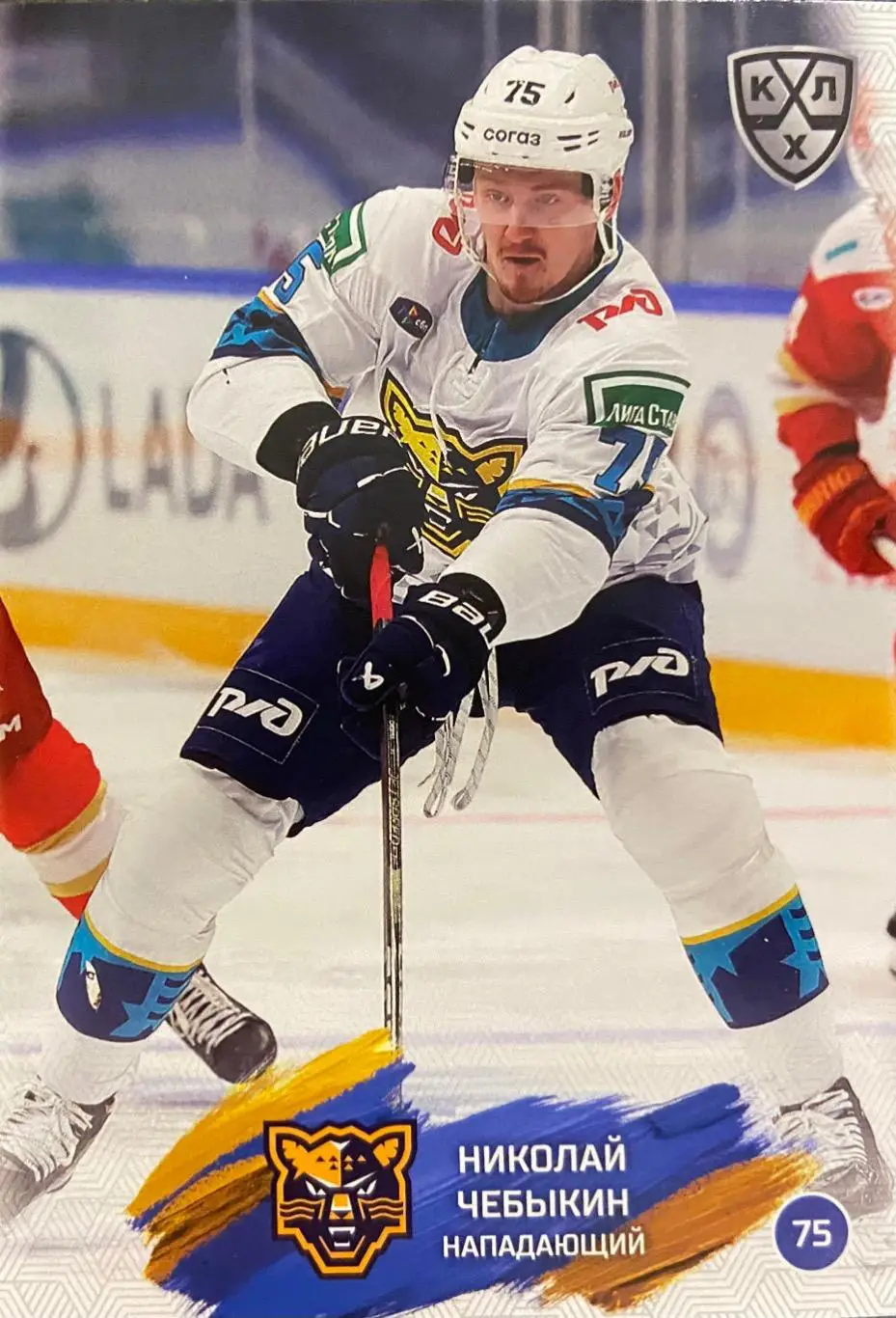 Хоккей. Карточка Николай Чебыкин ХК Сочи КХЛ/KHL сезон 2024/25 SeReal