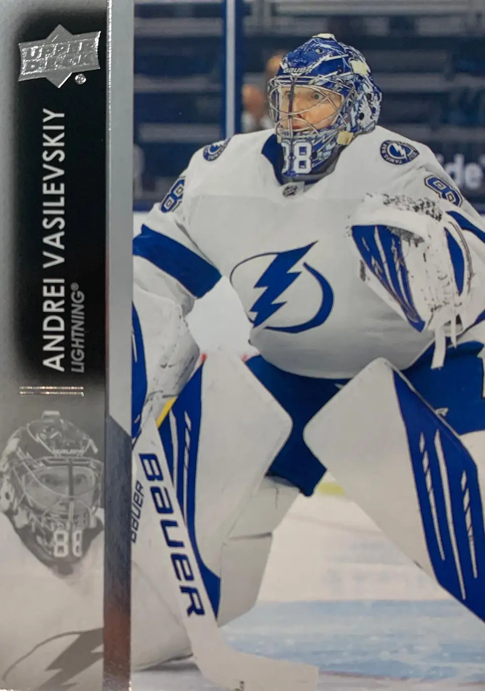 Хоккей. Карточка Андрей Василевский Tampa Bay Lightning, Салават Юлаев НХЛ, КХЛ