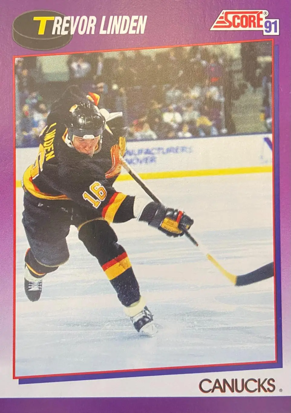 Хоккей Карточка Trevor Linden - Тревор Линден Vancouver Canucks-Ванкувер НХЛ/NHL