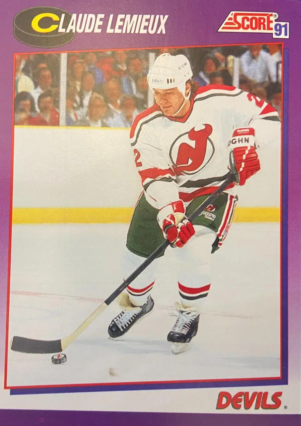Карточка Claude Lemieux-Клод Лемье New Jersey Devils - Нью-Джерси Девилз НХЛ/NHL