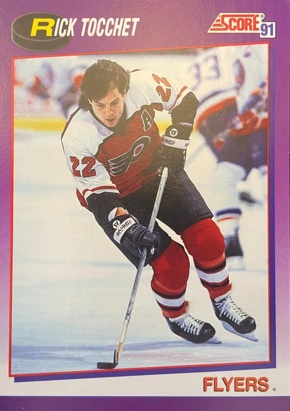 Хоккей. Карточка Rick Tocchet-Рик Токкет Philadelphia Flyers-Филадельфия НХЛ/NHL