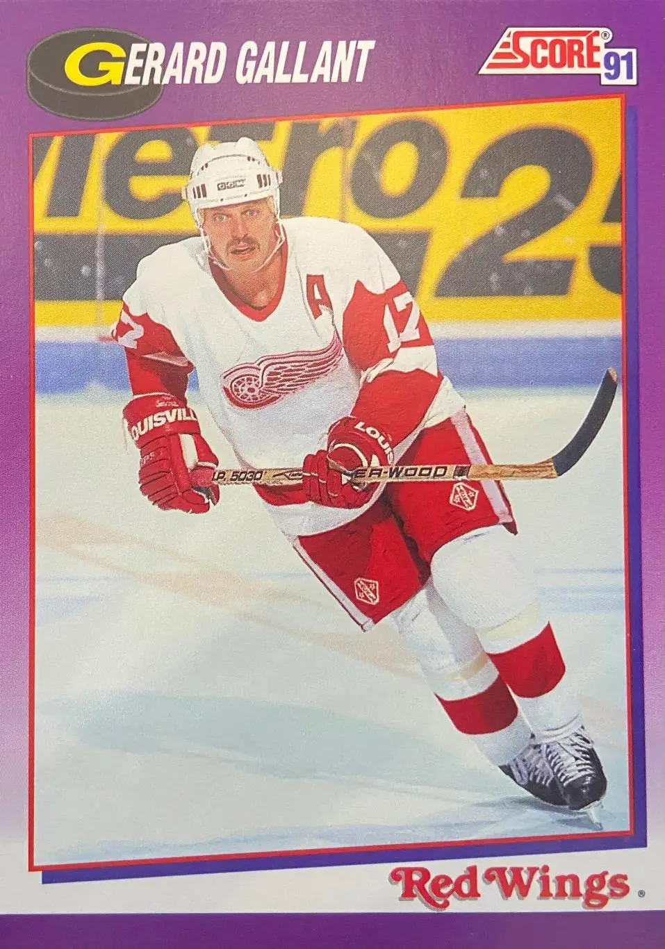 Хоккей. Карточка Gerard Gallant - Жерар Галлан Detroit Red Wings-Детройт НХЛ/NHL