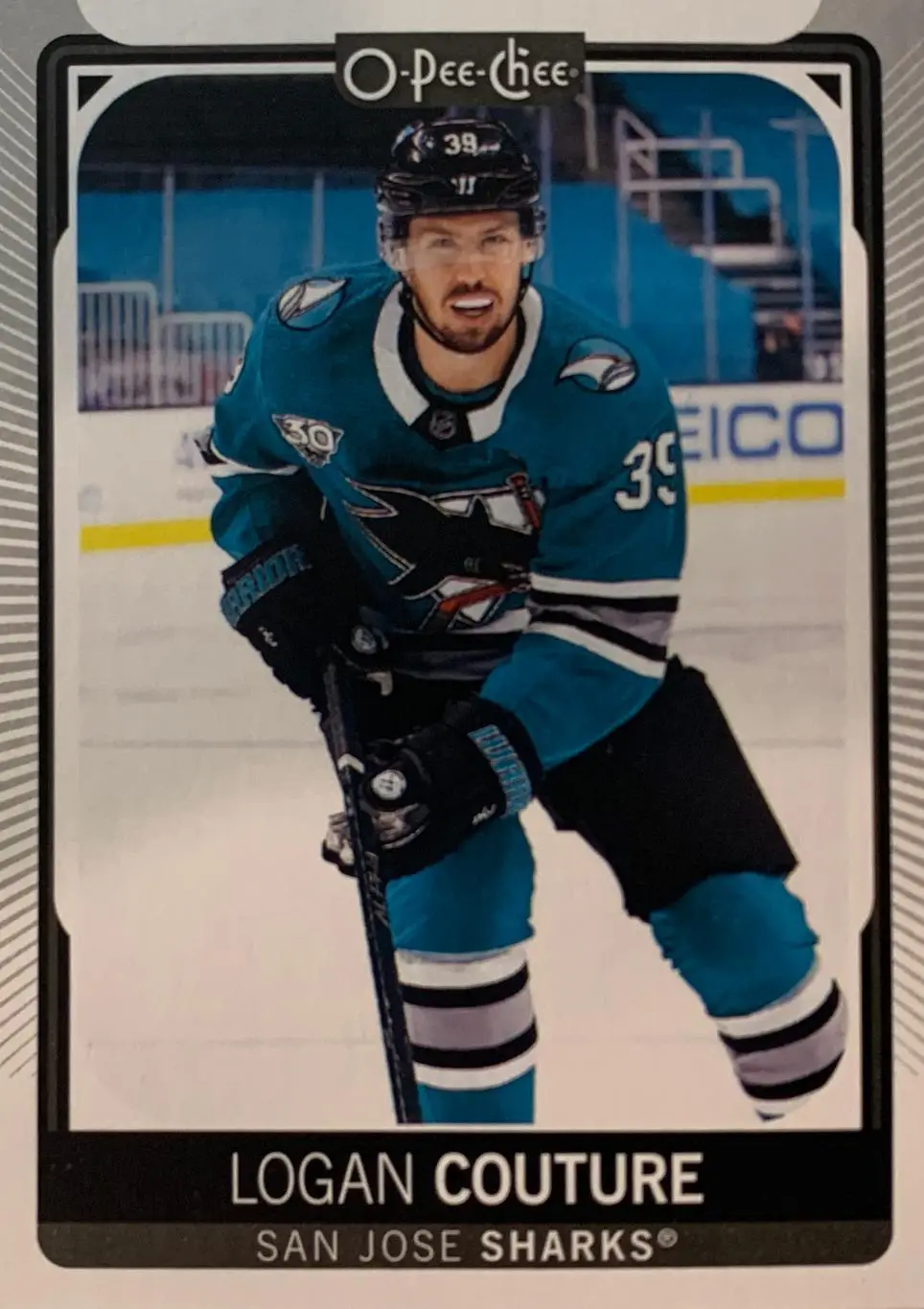 Хоккей Карточка Logan Couture-Логан Кутюр San Jose Sharks-Сан-Хосе Шаркс NHL НХЛ