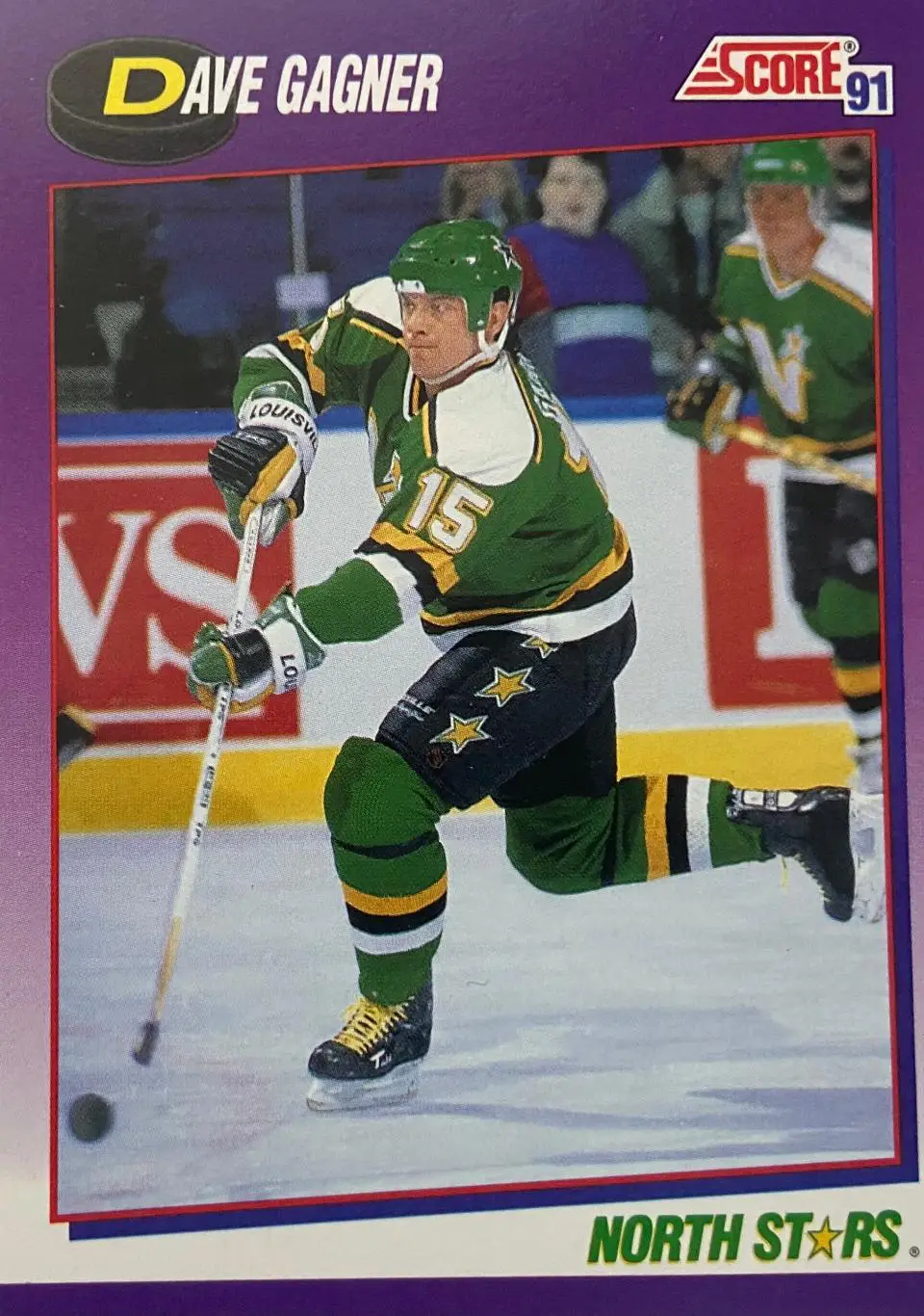 Хоккей. Карточка Dave Gagner-Дэйв Ганье Minnesota North Stars-Миннесота НХЛ/NHL