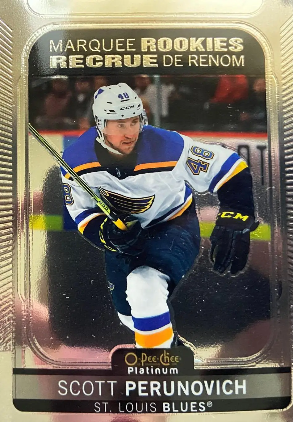 Карточка Scott Perunovich-Скотт Перунович St. Louis Blues-Сент-Луис Блюз НХЛ/NHL