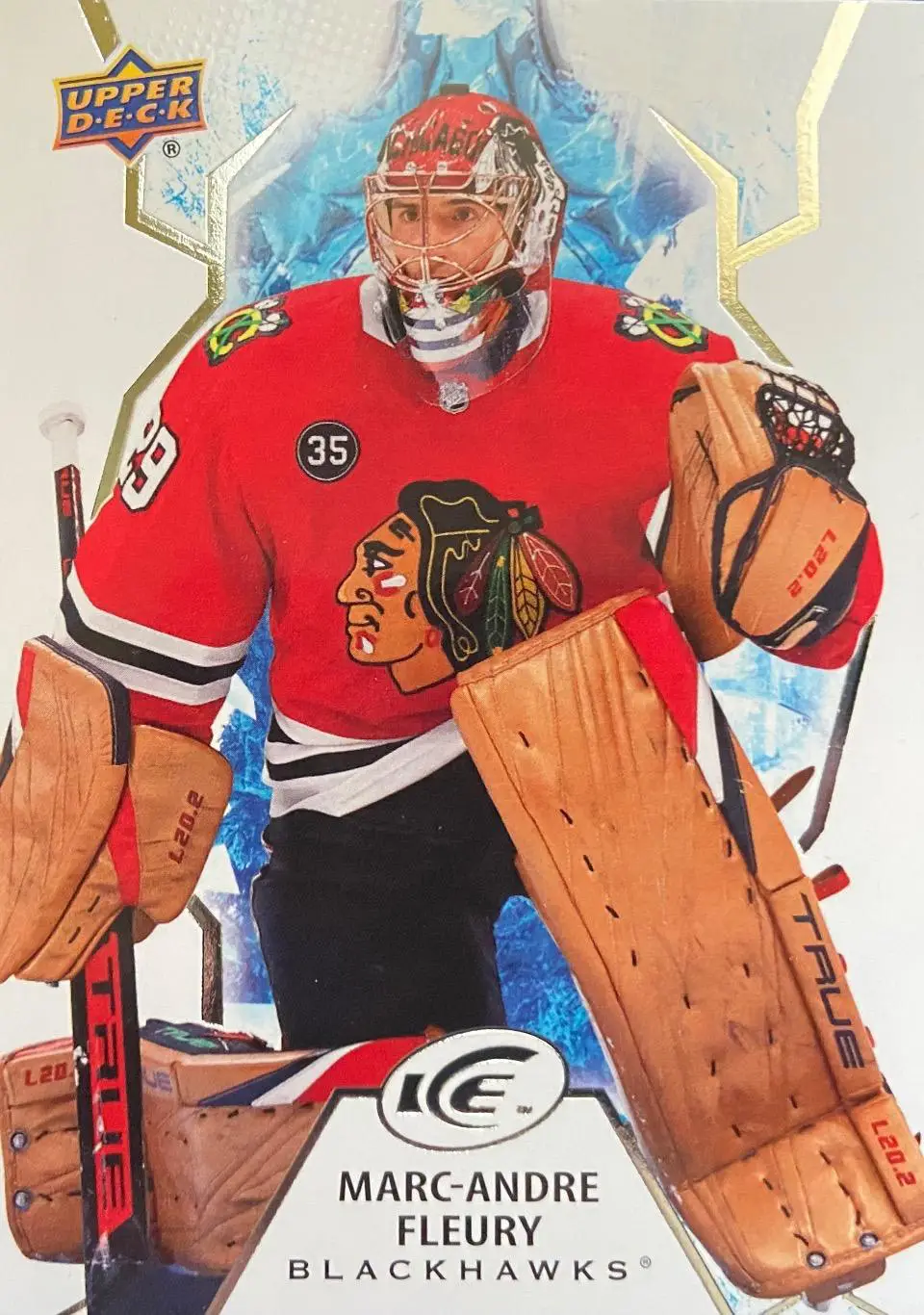 Карточка Marc-Andre Fleury-Марк-Андре Флери Chicago Blackhawks - Чикаго НХЛ/NHL