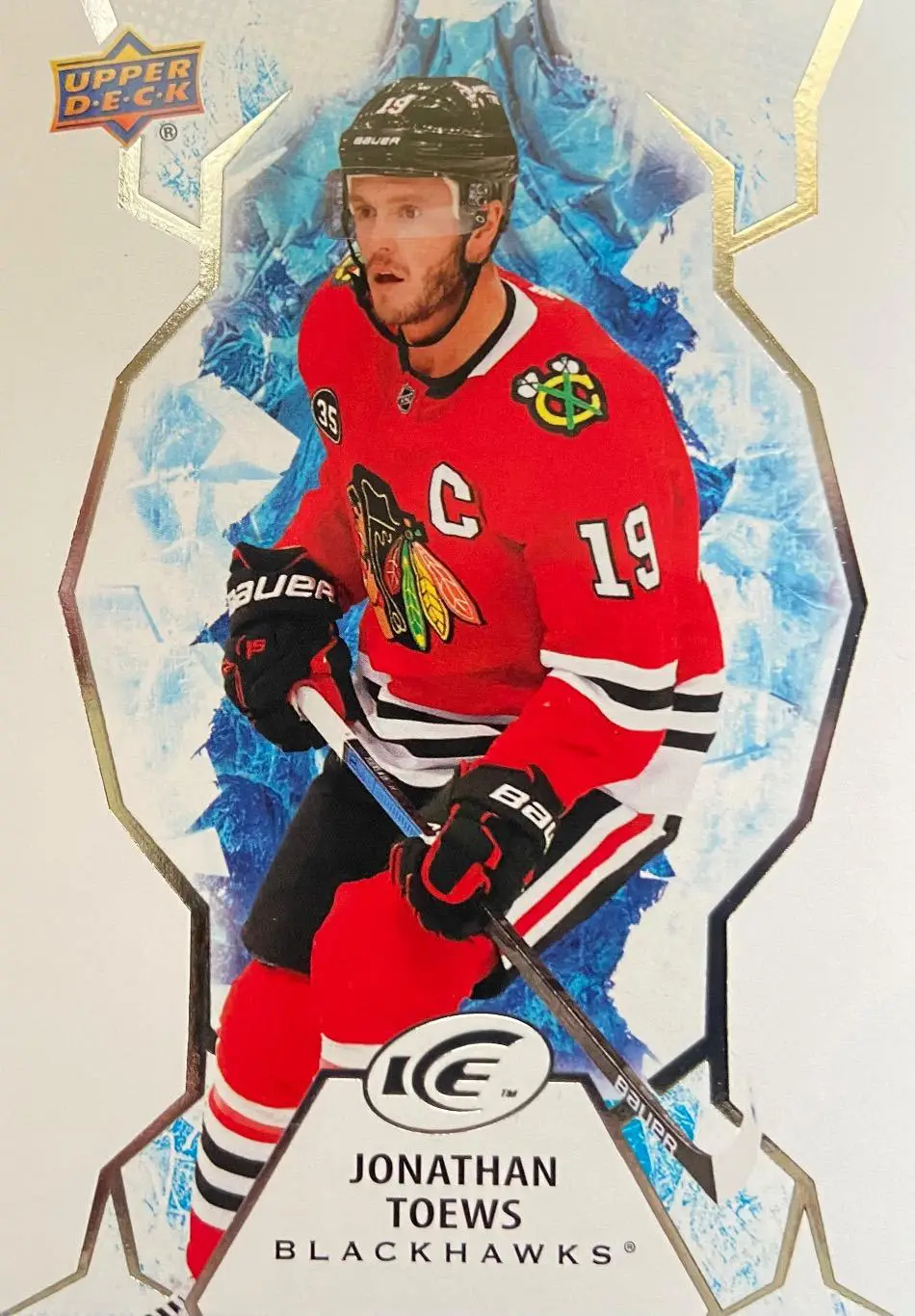 Хоккей. Карточка Jonathan Toews-Джонатан Тэйвз Chicago Blackhawks-Чикаго НХЛ NHL