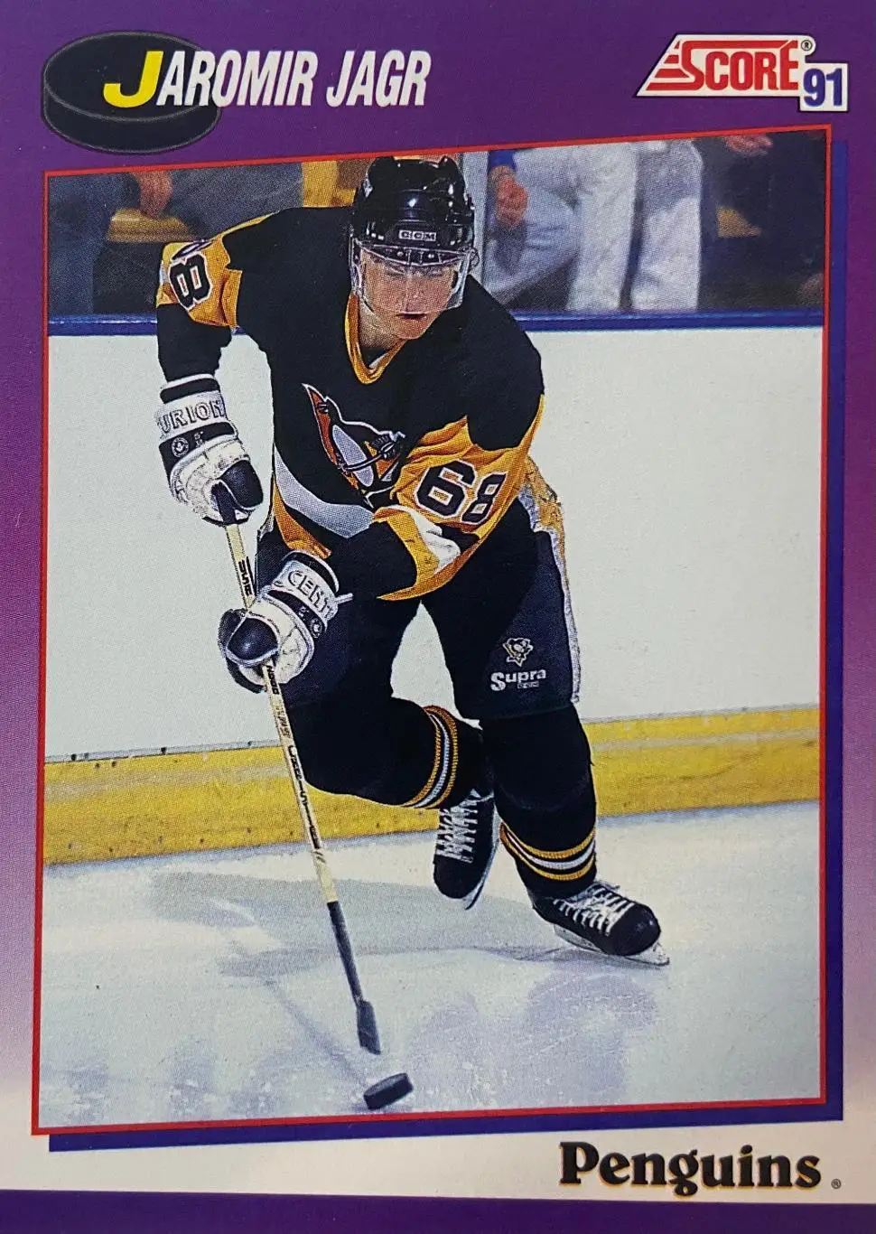 Хоккей. Карточка Яромир Ягр Pittsburgh Penguins/Питтсбург, Авангард НХЛ/NHL/КХЛ