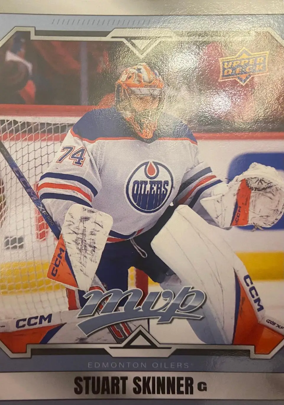 Хоккей. Карточка Stuart Skinner-Стюарт Скиннер Edmonton Oilers-Эдмонтон НХЛ/NHL