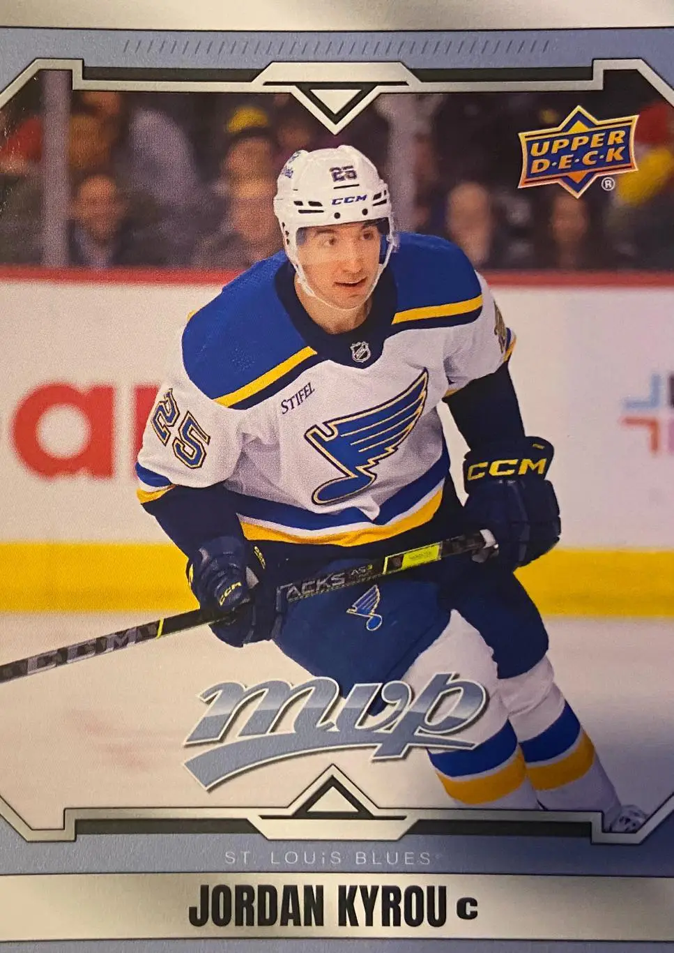 Хоккей. Карточка Jordan Kyrou-Джордан Кайру St. Louis Blues - Сент-Луис НХЛ-NHL