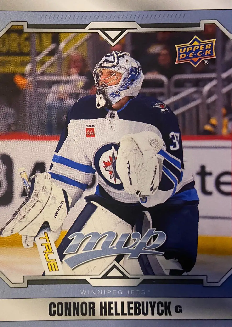 Карточка Connor Hellebuyck-Коннор Хеллебак Winnipeg Jets-Виннипег Джетс НХЛ NHL