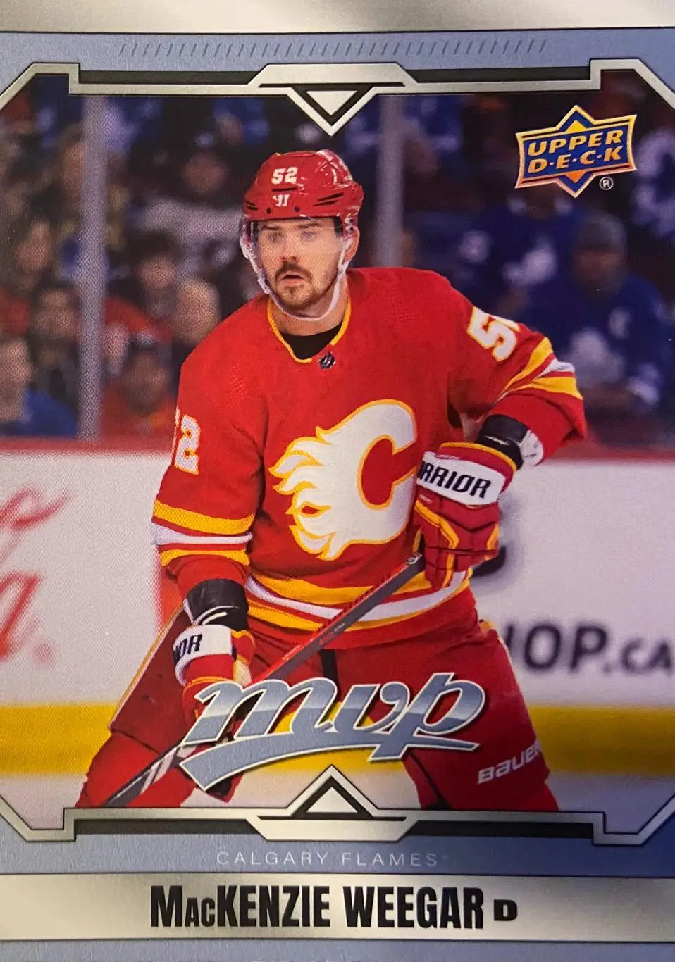 Карточка MacKenzie Weegar - Маккензи Уигар Calgary Flames-Калгари Флэймз НХЛ NHL
