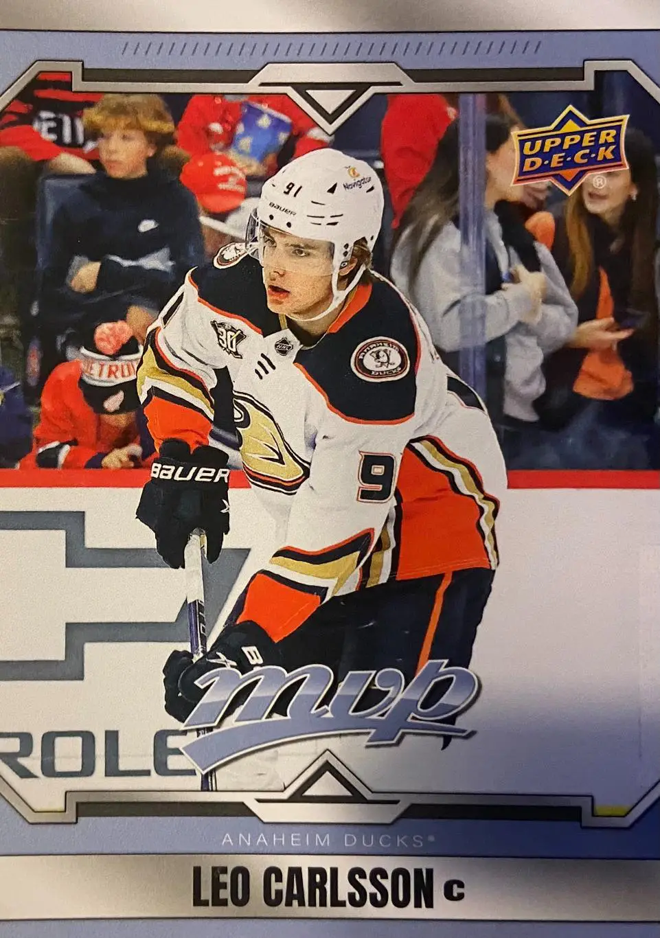 Хоккей. Карточка Leo Carlsson - Лео Карлссон Anaheim Ducks-Анахайм Дакс НХЛ/NHL