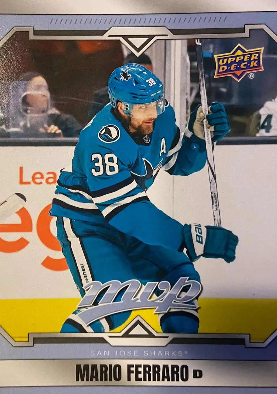 Хоккей. Карточка Mario Ferraro - Марио Ферраро San Jose Sharks-Сан-Хосе NHL НХЛ