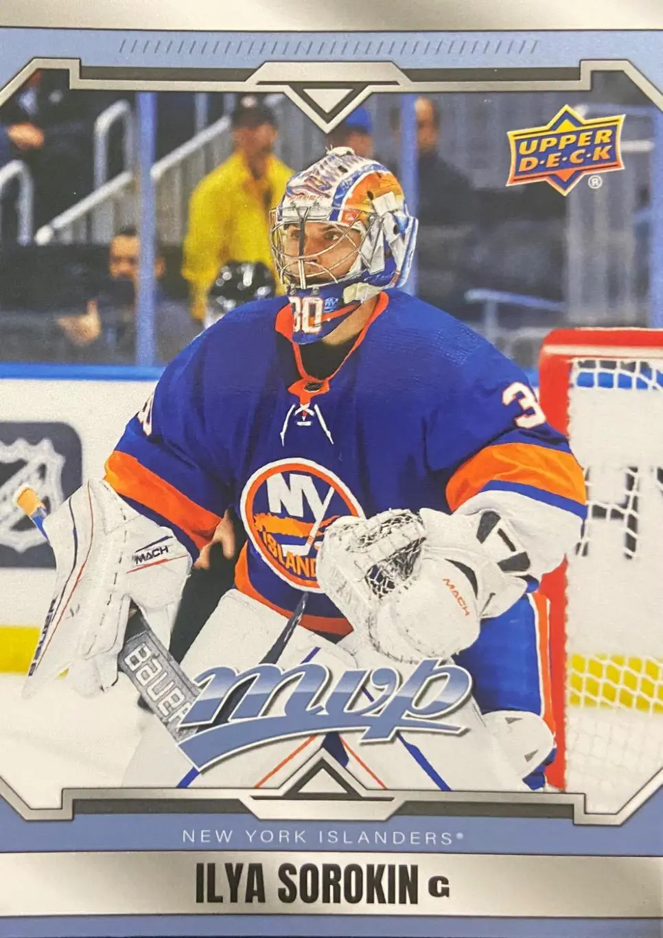 Хоккей. Карточка Илья Сорокин ЦСКА Москва, New York Islanders-Айлендерс НХЛ/NHL