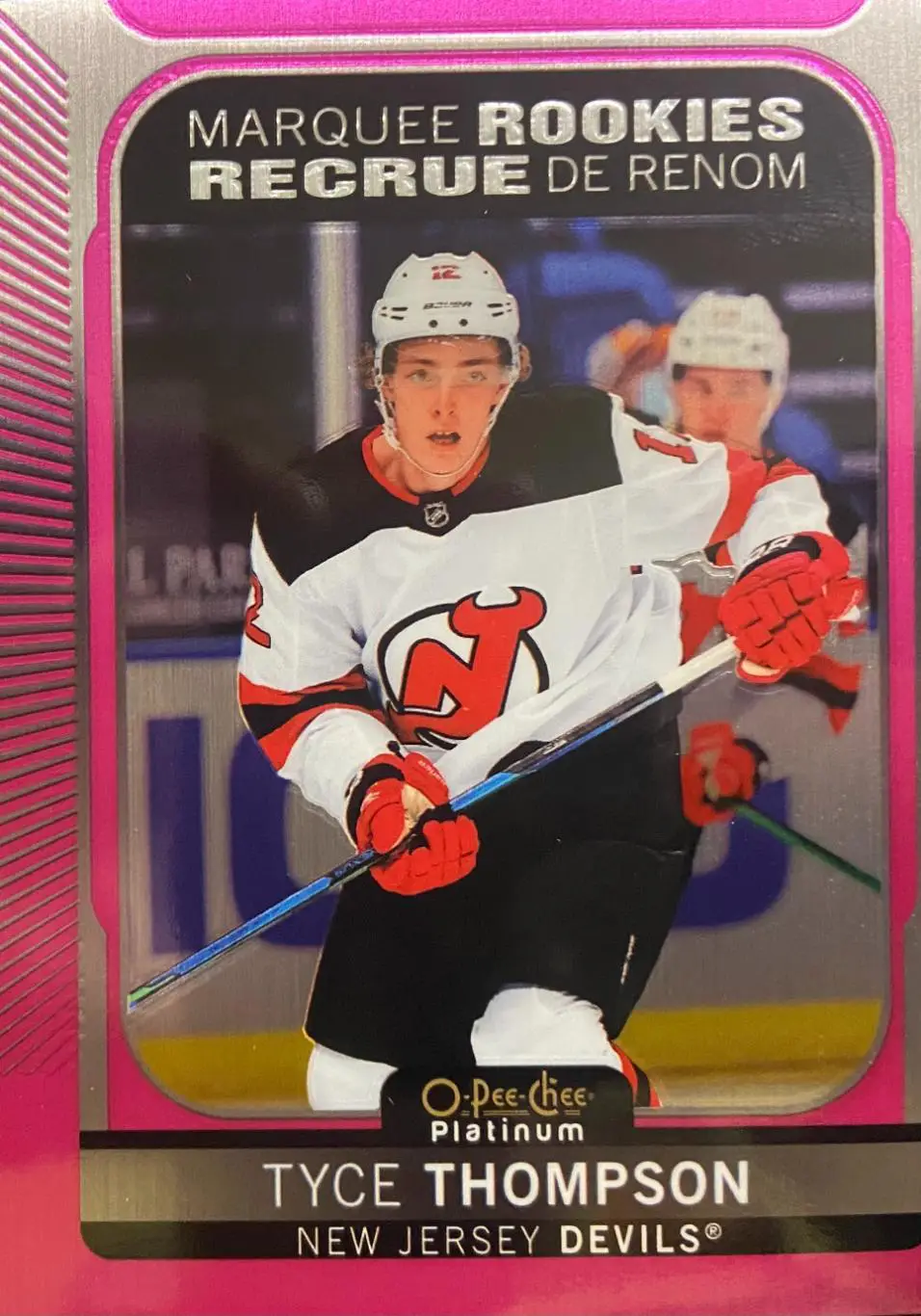 Карточка Tyce Thompson-Тайс Томпсон New Jersey Devils/Нью-Джерси Девилз НХЛ/NHL