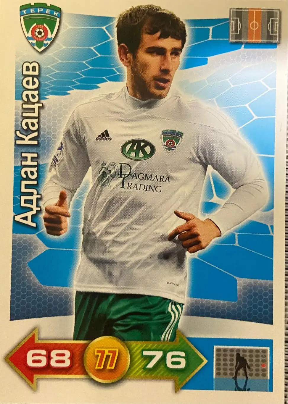 Футбол. Карточка Адлан Кацаев (Терек/Ахмат Грозный, Анжи/СКА Хабаровск/Луч) РФПЛ