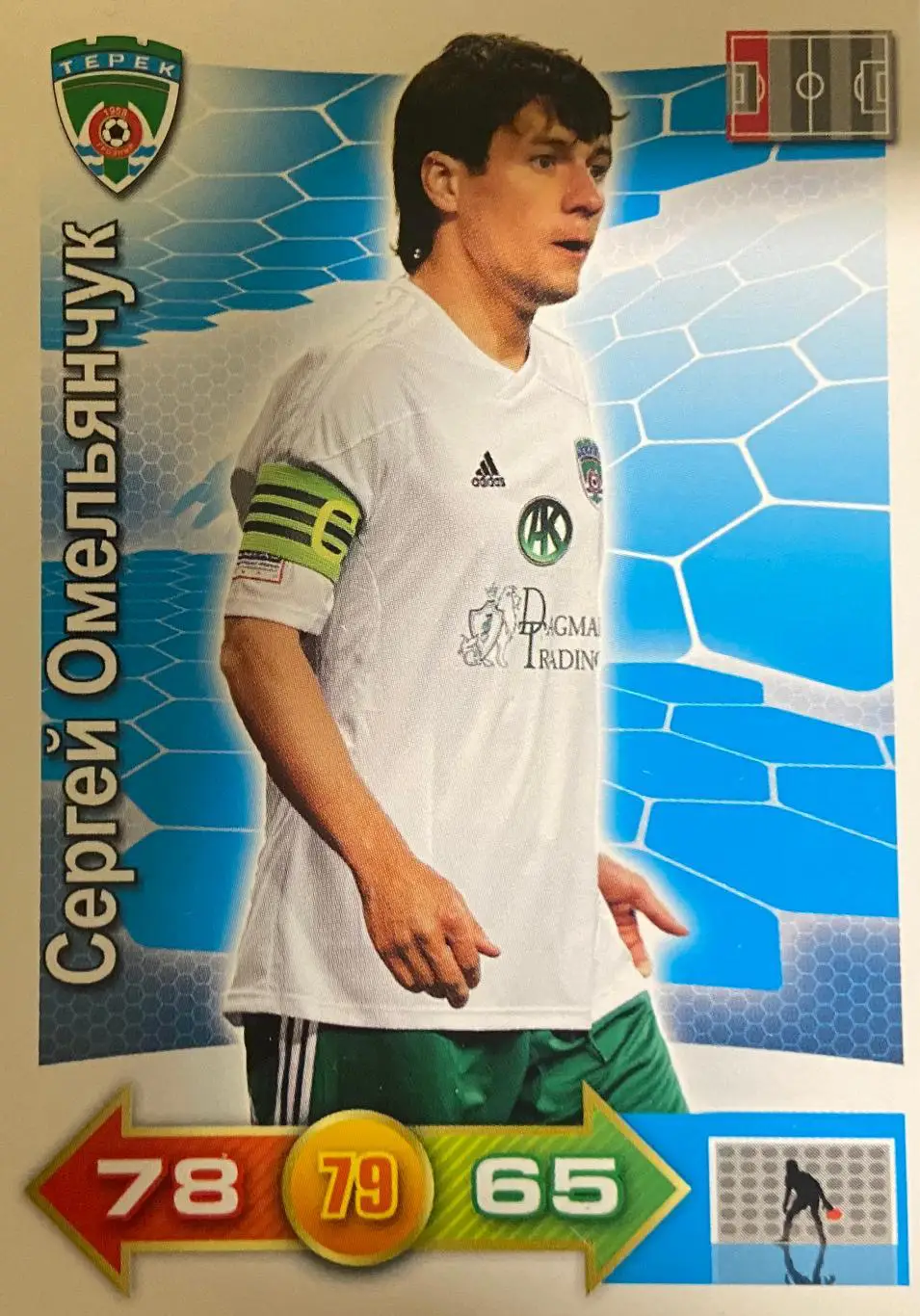 Футбол. Карточка Сергей Омельянчук (Терек/Ахмат Грозный, Локомотив) РФПЛ 2011/12