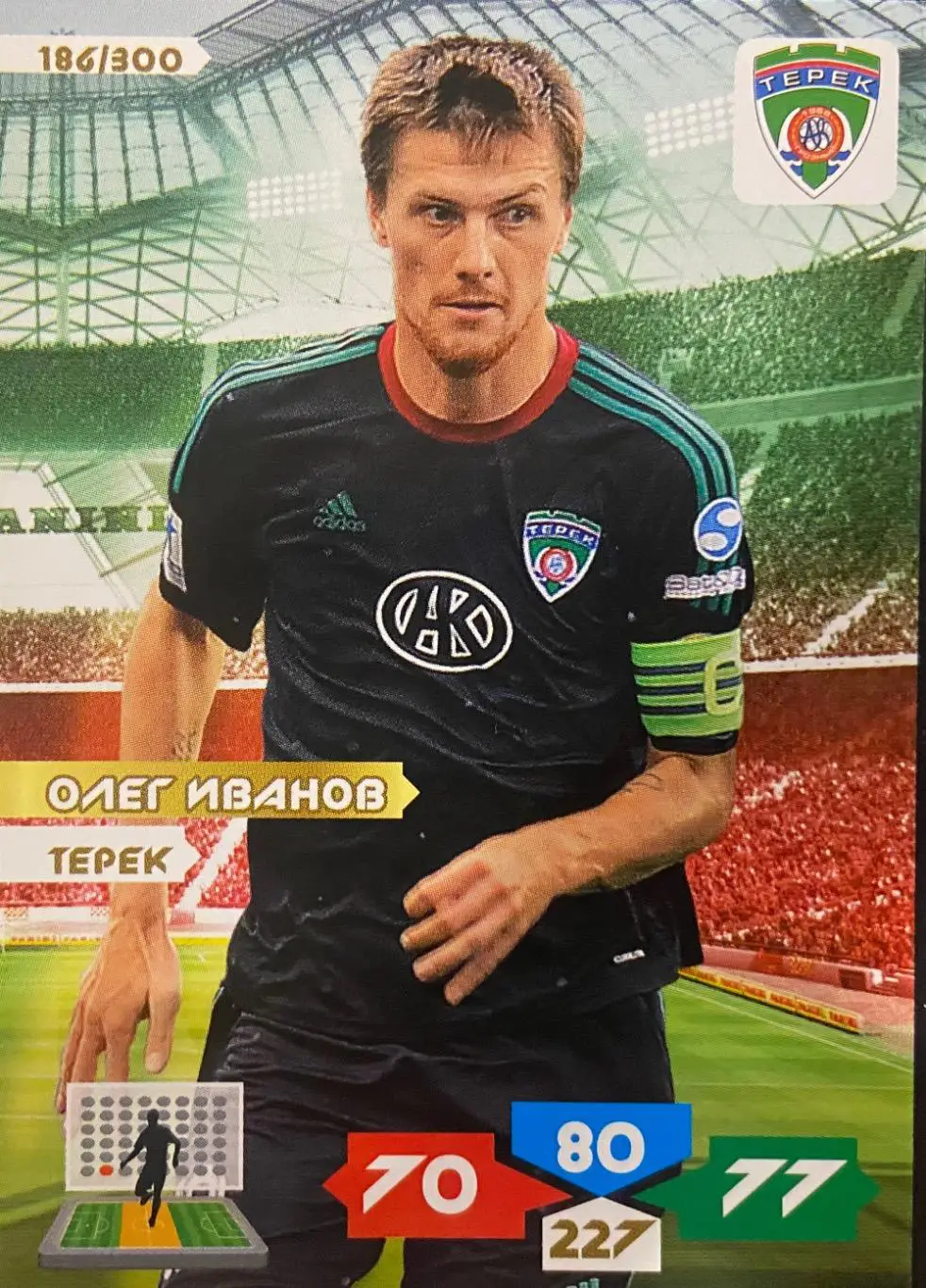 Футбол. Карточка Олег Иванов Терек/Ахмат Грозный, Крылья Советов Panini РФПЛ