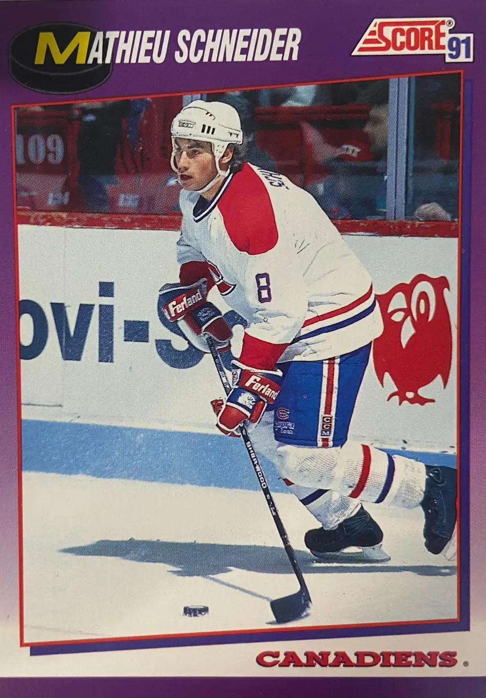 Карточка Mathieu Schneider - Мэтью Шнайдер Montreal Canadiens-Монреаль НХЛ/NHL