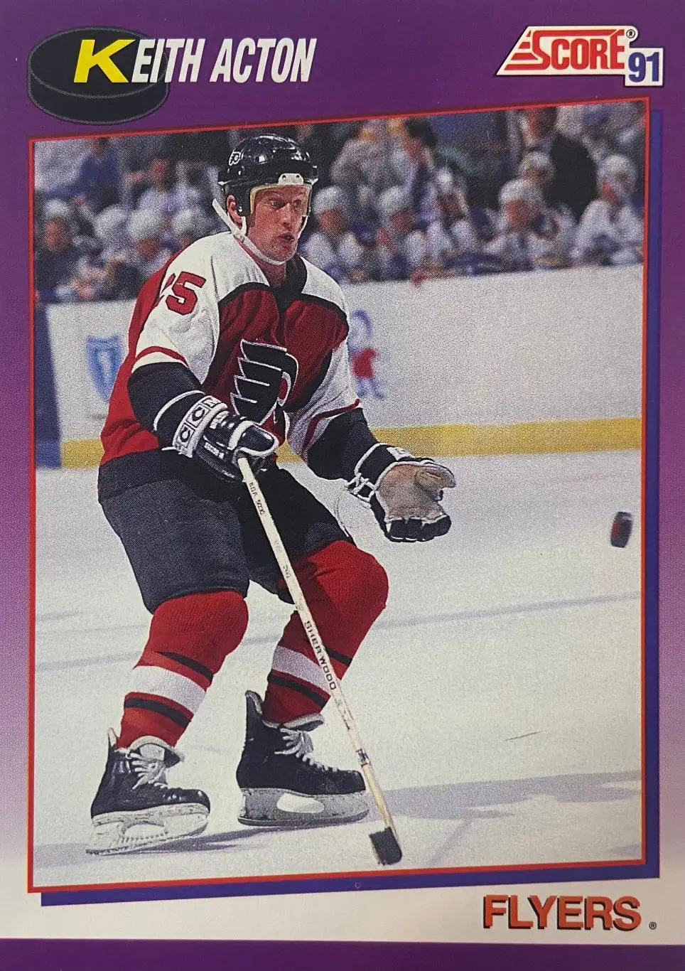 Хоккей. Карточка Keith Acton-Кит Эктон Philadelphia Flyers - Филадельфия НХЛ/NHL